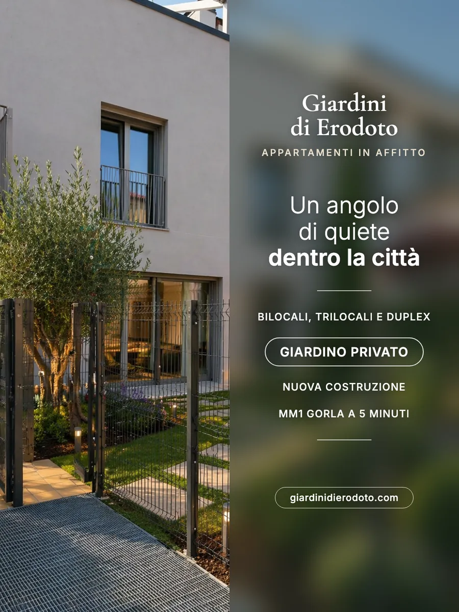 Annuncio dei Giardini di Erodoto: appartamenti in affitto con giardino privato